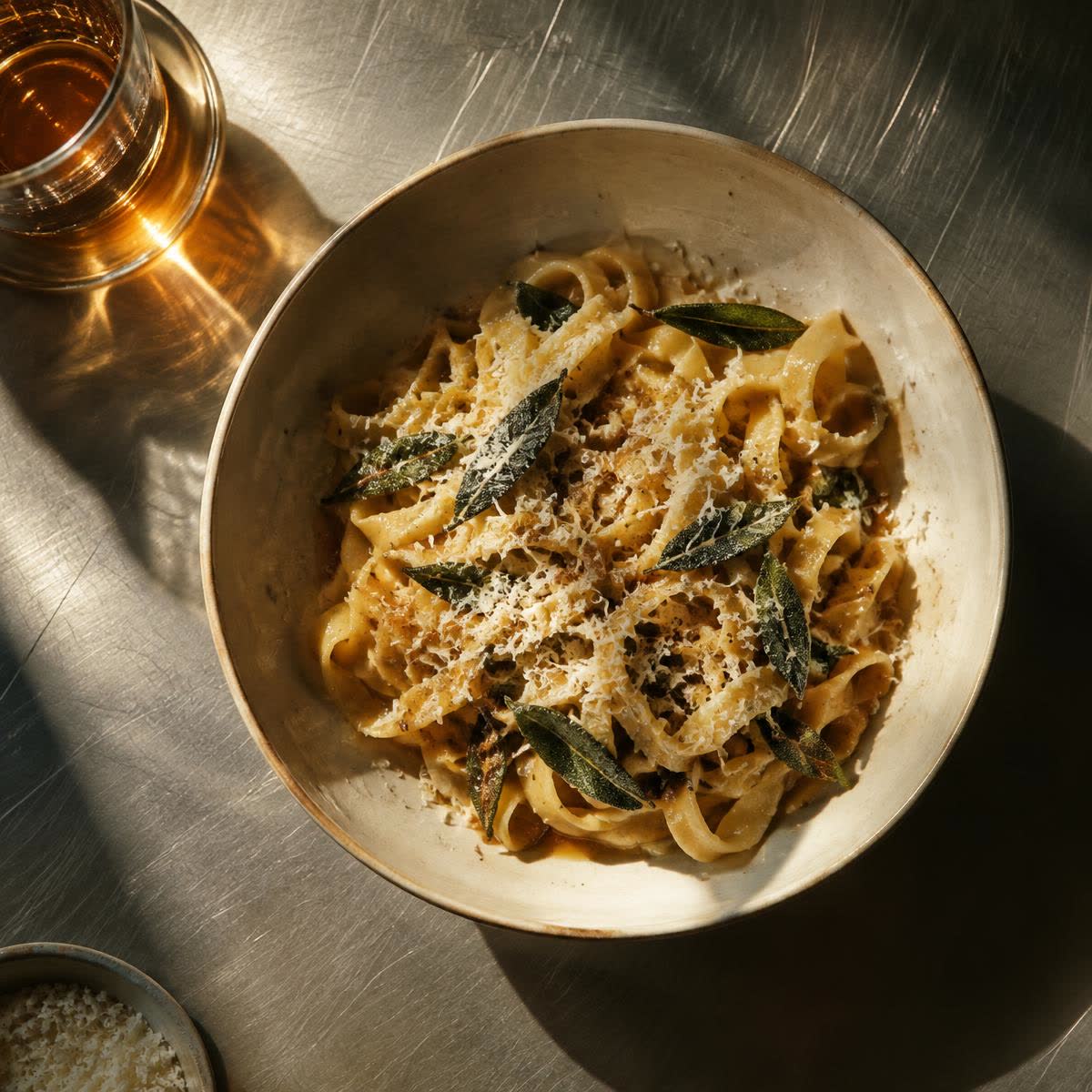 Pasta met bruine boter en salie